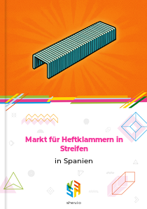 Markt für Heftklammern in Streifen in Spanien