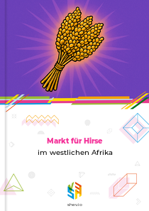 Markt für Hirse im westlichen Afrika