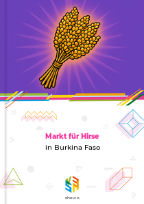 Markt für Hirse in Burkina Faso