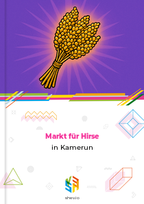 Markt für Hirse in Kamerun