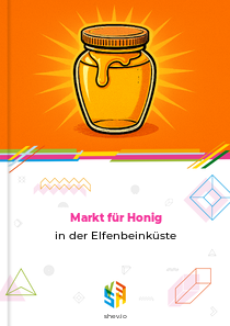 Markt für Honig in der Elfenbeinküste
