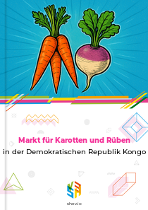 Markt für Karotten und Rüben in der Demokratischen Republik Kongo