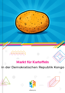 Markt für Kartoffeln in der Demokratischen Republik Kongo