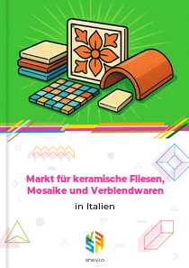Markt für keramische Fliesen, Mosaike und Verblendwaren in Italien