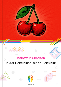 Markt für Kirschen in der Dominikanischen Republik