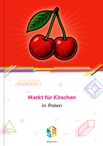 Markt für Kirschen in Polen