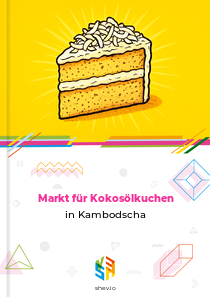 Markt für Kokosölkuchen in Kambodscha