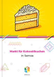 Markt für Kokosölkuchen in Samoa