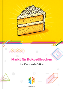 Markt für Kokosölkuchen in Zentralafrika