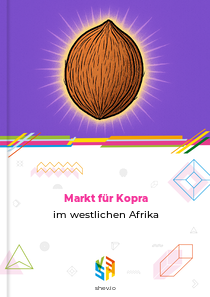 Markt für Kopra im westlichen Afrika