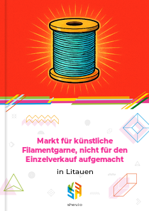 Markt für künstliche Filamentgarne, nicht für den Einzelverkauf aufgemacht in Litauen