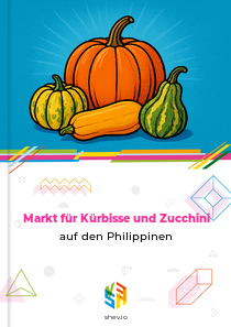 Markt für Kürbisse und Zucchini auf den Philippinen