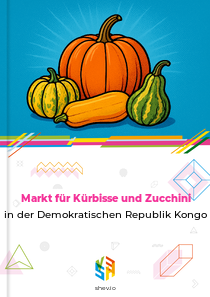 Markt für Kürbisse und Zucchini in der Demokratischen Republik Kongo