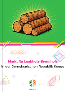 Markt für Laubholz-Brennholz in der Demokratischen Republik Kongo