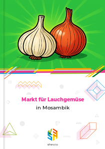 Markt für Lauchgemüse in Mosambik