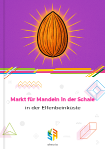 Markt für Mandeln in der Schale in der Elfenbeinküste