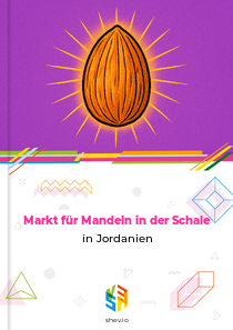 Markt für Mandeln in der Schale in Jordanien