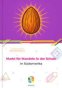 Markt für Mandeln in der Schale in Südamerika