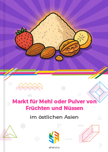 Markt für Mehl oder Pulver von Früchten und Nüssen im östlichen Asien
