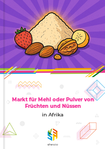 Markt für Mehl oder Pulver von Früchten und Nüssen in Afrika
