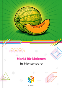 Markt für Melonen in Montenegro