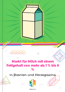 Markt für Milch mit einem Fettgehalt von mehr als 1 % bis 6 % in Bosnien und Herzegowina