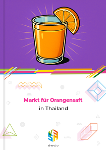 Markt für Orangensaft in Thailand