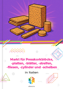 Markt für Presskorkblöcke, -platten, -blätter, -streifen, -fliesen, -zylinder und -scheiben in Italien