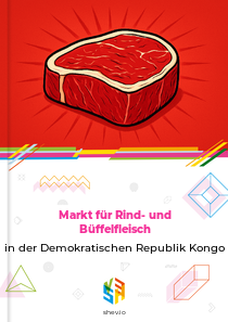 Markt für Rind- und Büffelfleisch in der Demokratischen Republik Kongo