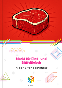 Markt für Rind- und Büffelfleisch in der Elfenbeinküste