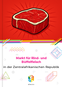 Markt für Rind- und Büffelfleisch in der Zentralafrikanischen Republik