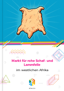 Markt für rohe Schaf- und Lammfelle im westlichen Afrika