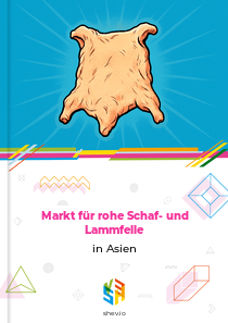 Markt für rohe Schaf- und Lammfelle in Asien