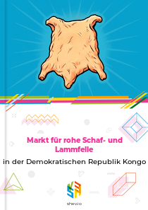Markt für rohe Schaf- und Lammfelle in der Demokratischen Republik Kongo