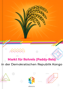 Markt für Rohreis (Paddy-Reis) in der Demokratischen Republik Kongo
