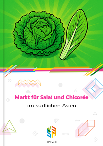 Markt für Salat und Chicorée im südlichen Asien
