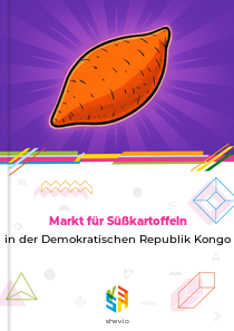 Markt für Süßkartoffeln in der Demokratischen Republik Kongo