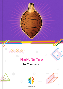 Markt für Taro in Thailand