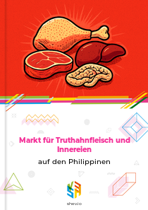 Markt für Truthahnfleisch und Innereien auf den Philippinen