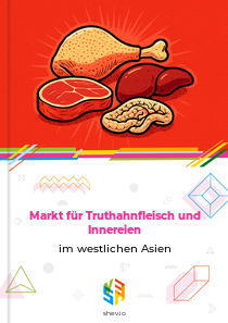 Markt für Truthahnfleisch und Innereien im westlichen Asien