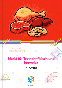 Markt für Truthahnfleisch und Innereien in Afrika