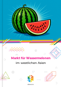 Markt für Wassermelonen im westlichen Asien