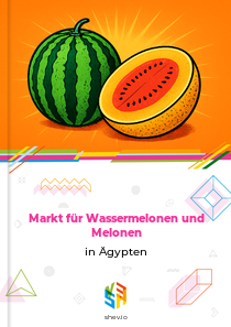 Markt für Wassermelonen und Melonen in Ägypten