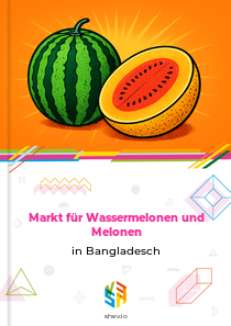 Markt für Wassermelonen und Melonen in Bangladesch