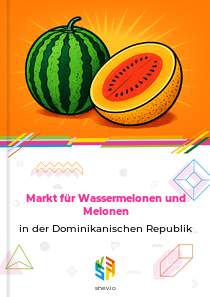 Markt für Wassermelonen und Melonen in der Dominikanischen Republik