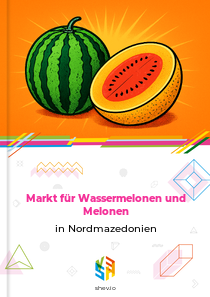 Markt für Wassermelonen und Melonen in Nordmazedonien