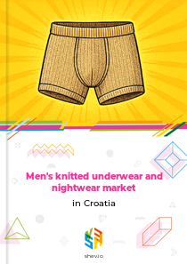 Men's knitted underwear and nightwear market in Croatia