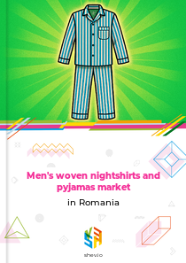 Men's woven nightshirts and pyjamas market in Romania