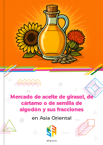 Mercado de aceite de girasol, de cártamo o de semilla de algodón y sus fracciones en Asia Oriental