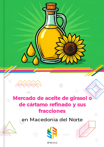 Mercado de aceite de girasol o de cártamo refinado y sus fracciones en Macedonia del Norte
